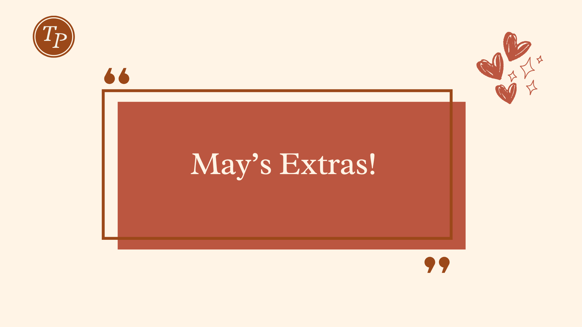May’s Extras
